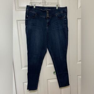 Lane Bryant Blue Skinny Jeans with Classic Indigo Style